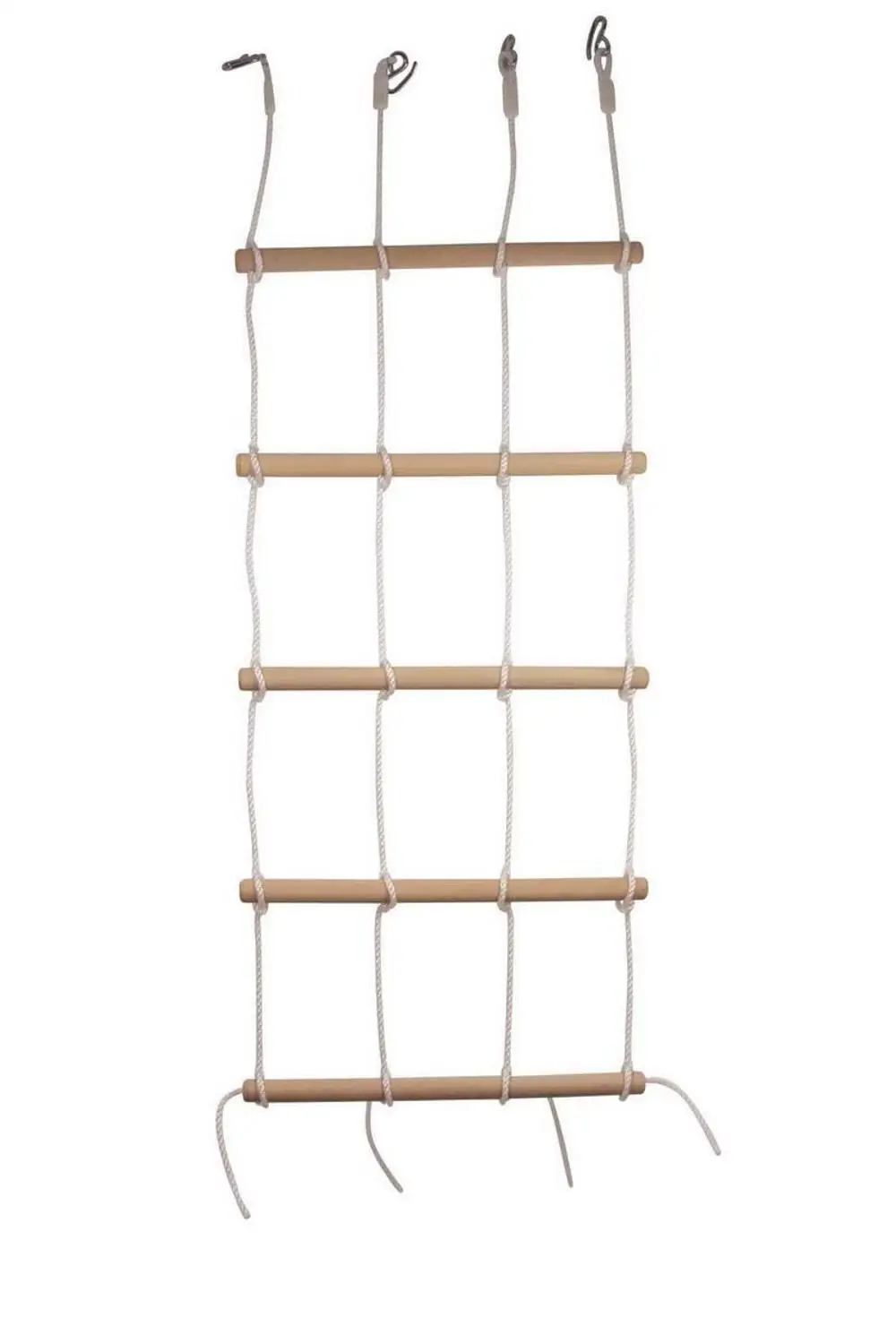 
Wooden Rope Ladder for Kids Swing Sets and Climbing Frames 