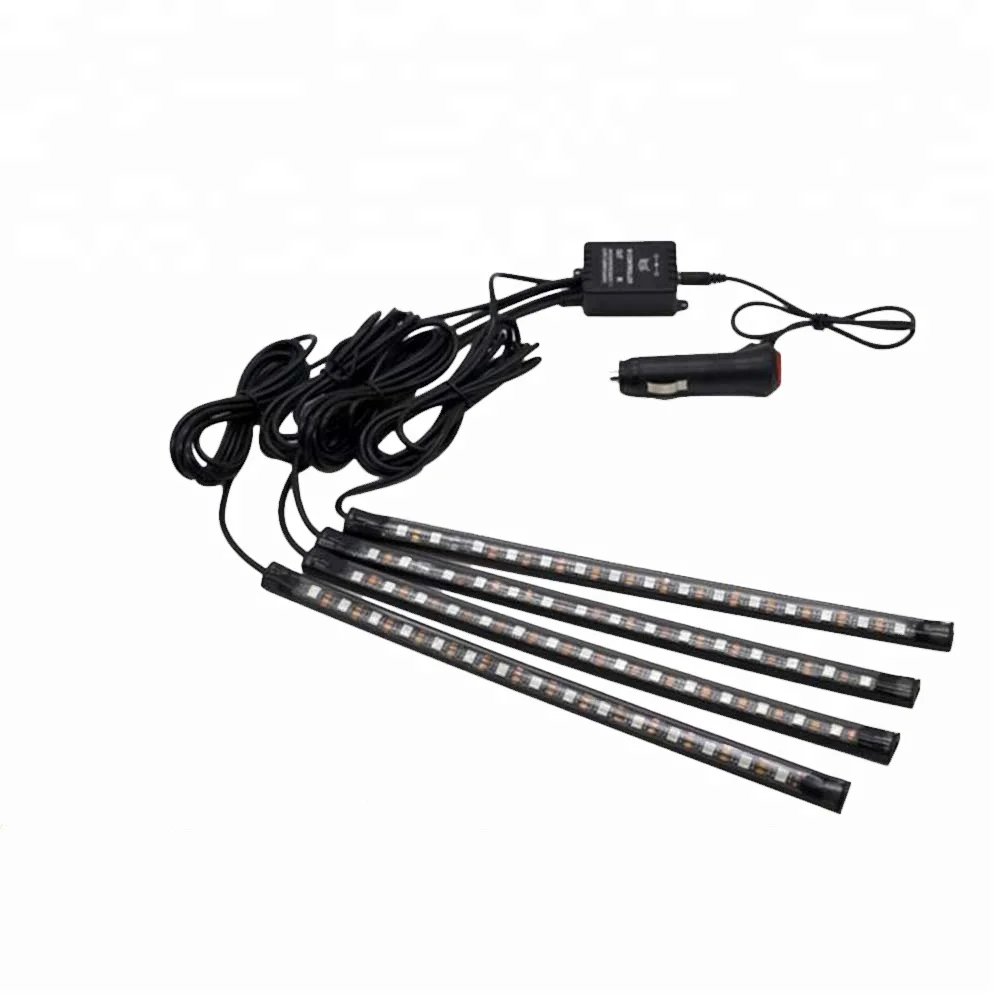 LED Interior Decorative Atmosphere Light Lamp Wireless Remote Multi Color Gamma Car USB Link Atmosphere Light