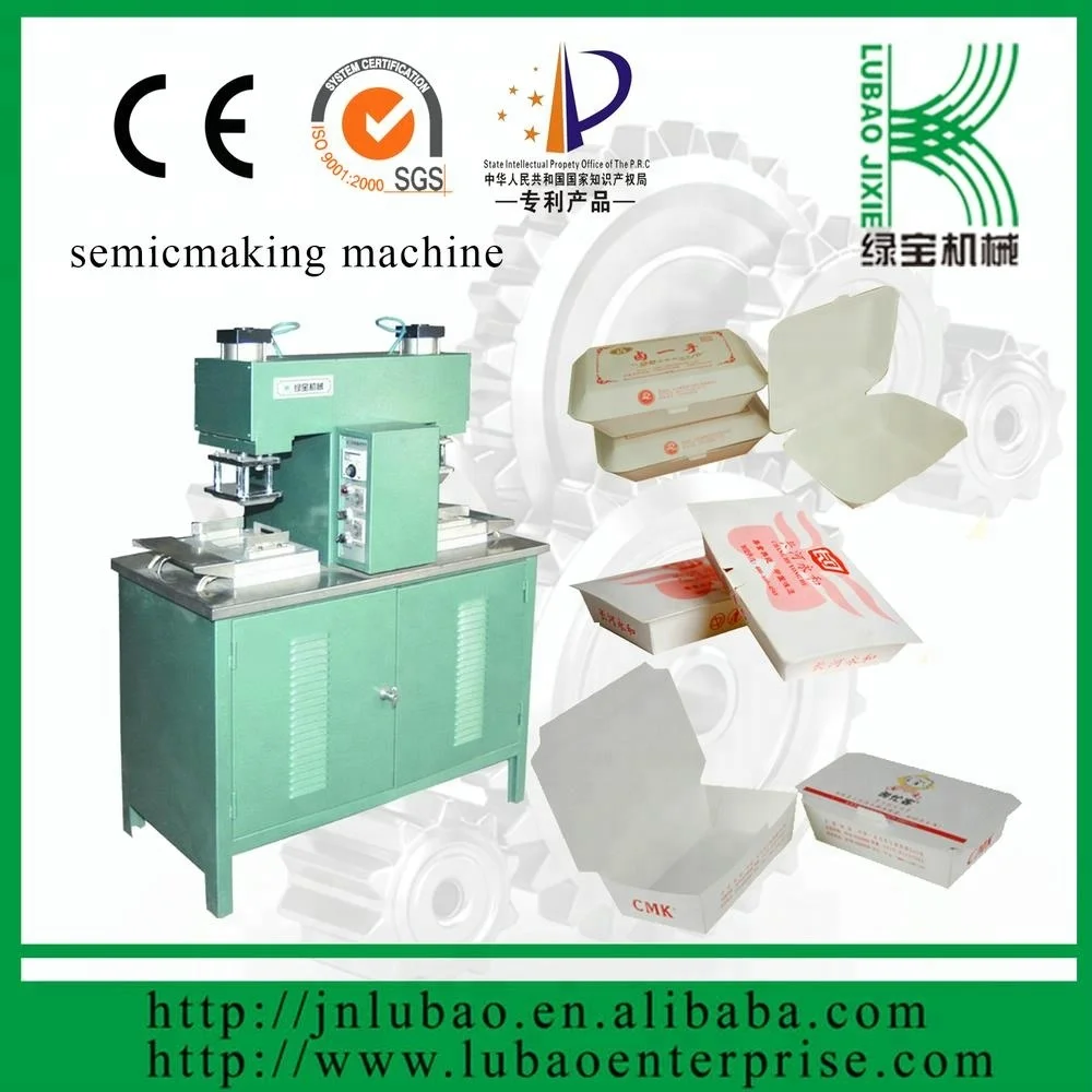 paper food box forming machine with PE coated raw material