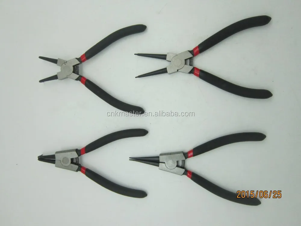 
External Internal Circlip Ring Pliers Straight and bent 4pcs plier set hardware tools 