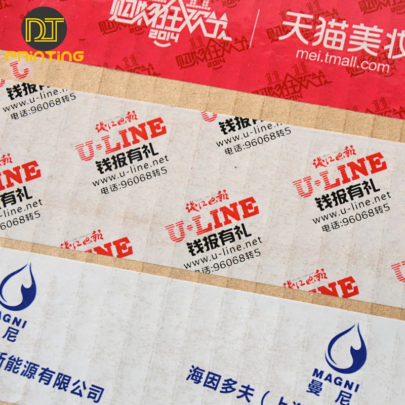 Custom Bopp Logo Printed Clear Packing Tape