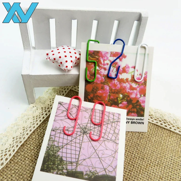 Colorful number shapes clip cheap stationery yes shape paper clips