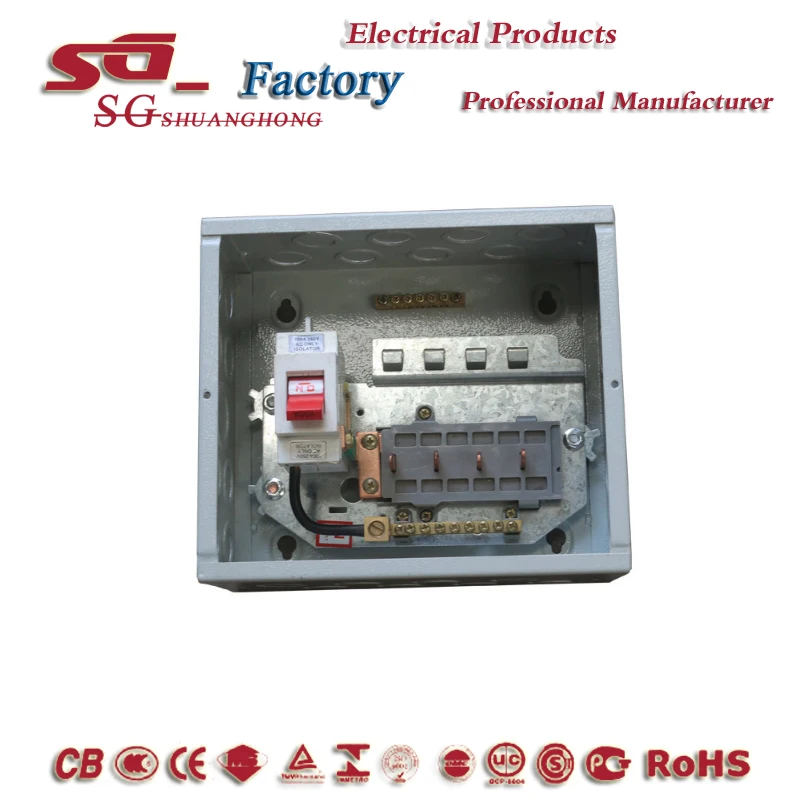 High quality Africa type MDB OEM/ODM surface mounted distribution box single phase 6 way DB BOX