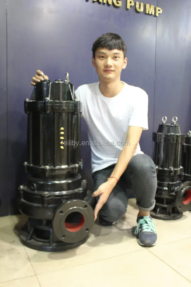 15m pompa submersible sewage pump agitator pump waste water submersible economy sewage pump for dirty water