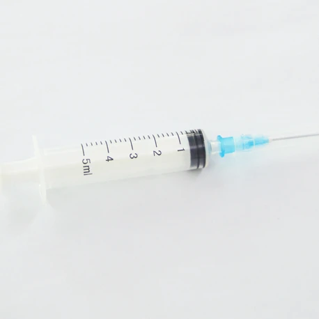 
5cc 3-part disposable syringe with needle 