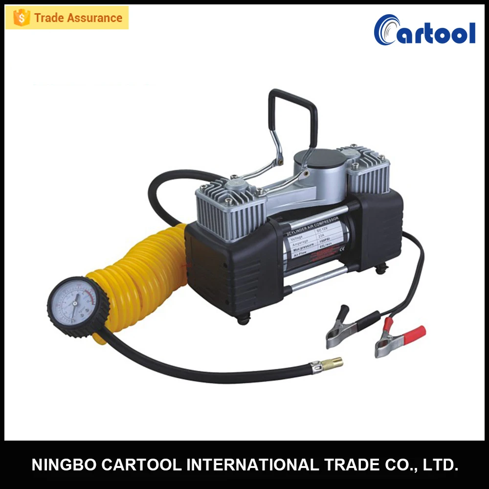 150PSI автомобилей шин надувное 12 В воздушный компрессор двойной цилиндр