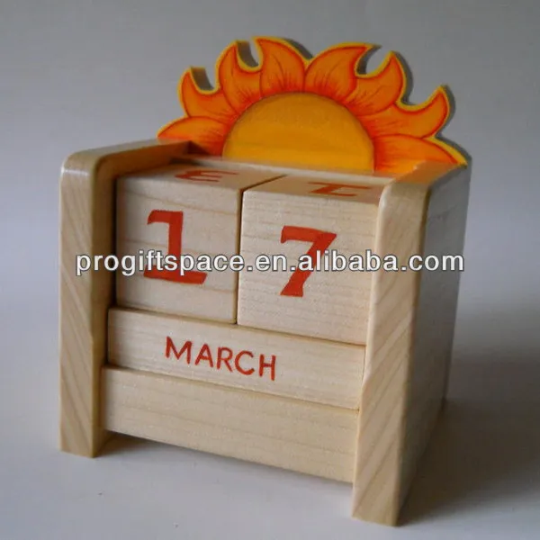 
 Горячая новинка, хит продаж, экологически чистый качественный деревянный стол с календарем, alibaba, сделано в Китае  