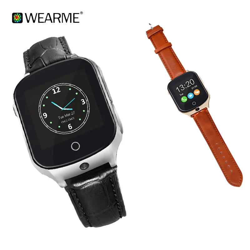 Multi-function 3g smart watch for elderly with camera gps tracker with free online software