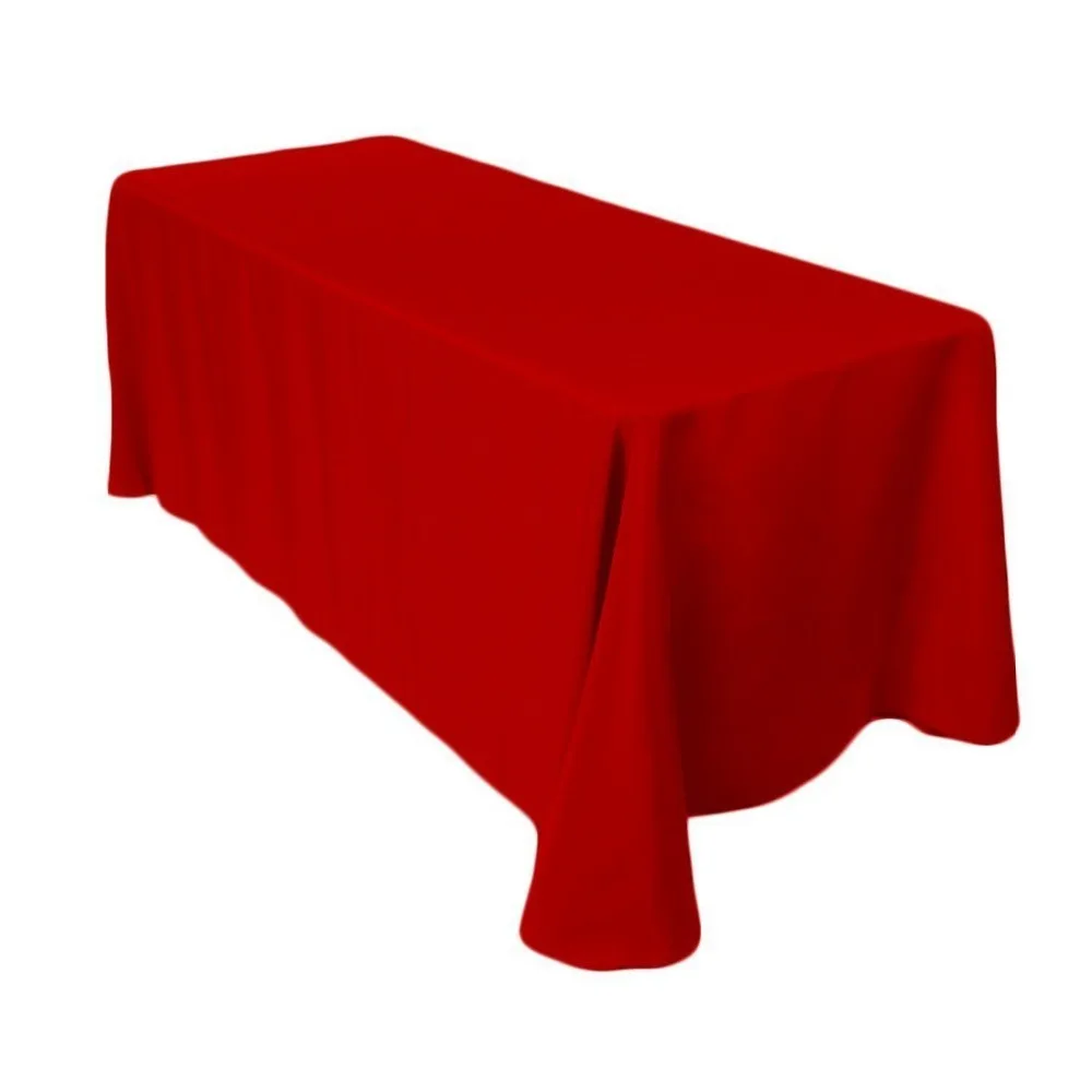 White 100% Cotton Table Cloth Customized Restaurant Tablecloths and Napkins