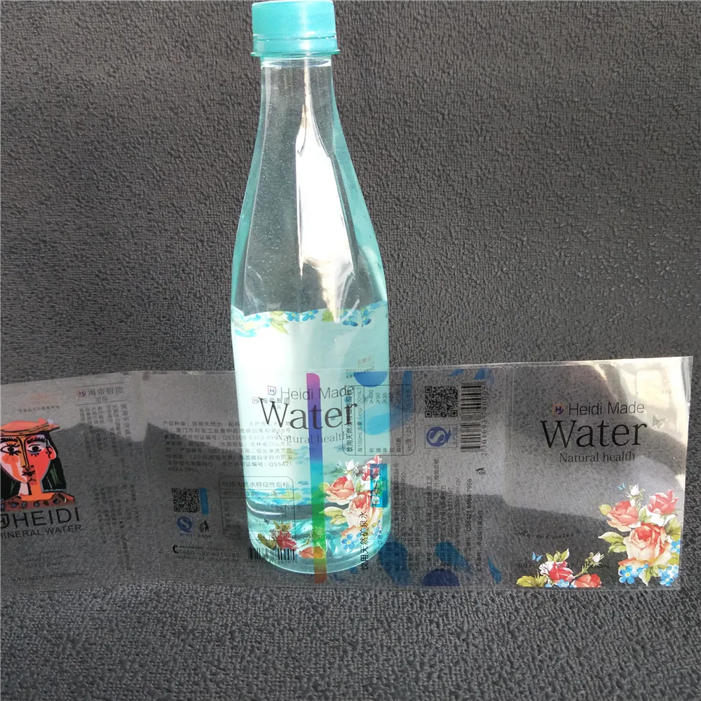 2023 new Factory Custom Transparent PE Vinyl Clear Stickers For Drinking Bottle Packaging Bottle  Labels