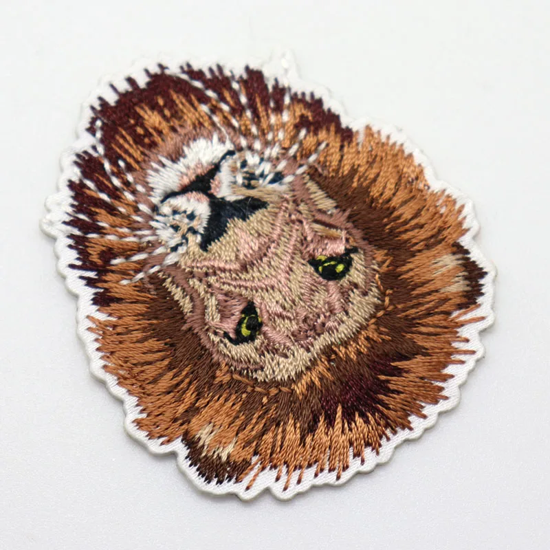 Custom Logo Embroidery Lion Patch For Jacket Lion Patch