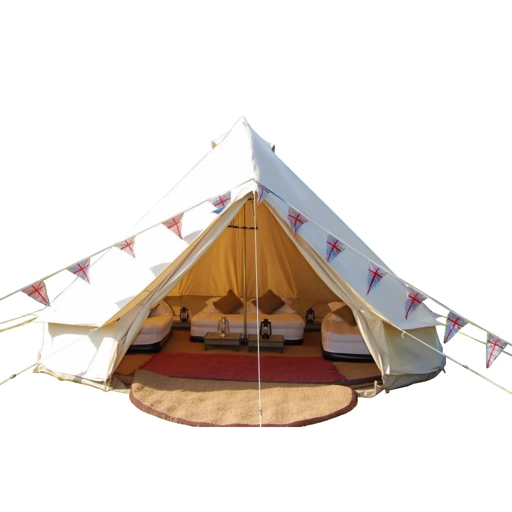 Outdoor luxury cotton canvas bell tent for sale