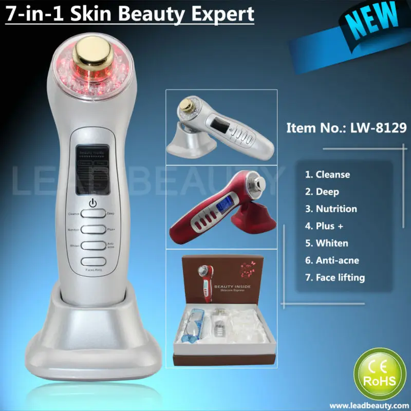 Многофункциональный ультразвуковой устройства для домашнего использования с фотон EMS и ион функции CE RoHS