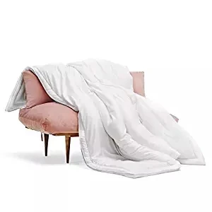 White Full/Queen Softer Than A Cloud Eucalyptus Fabric Hypoallergenic Down Comforter