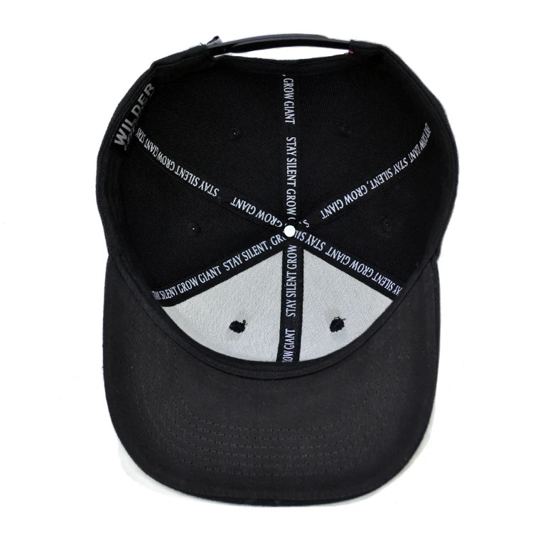 6 Panel Custom Embroidery Snap Back Hip Hop Caps