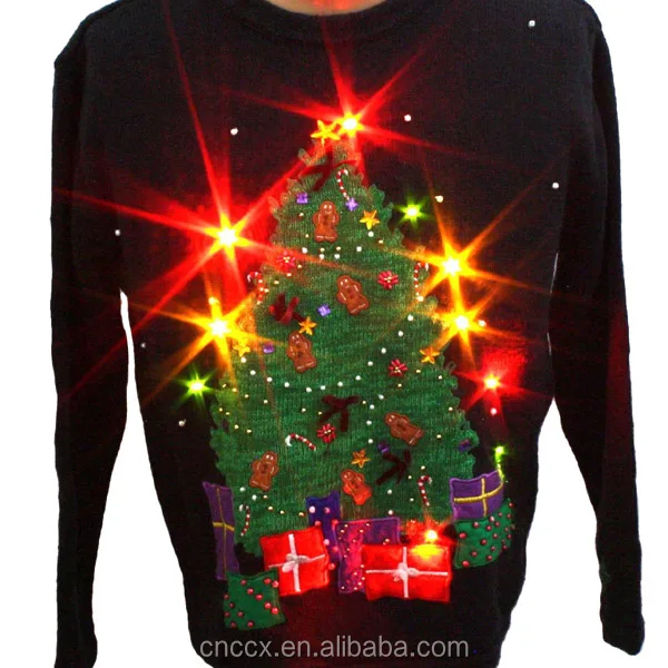
Novelty festival holiday license permits team club promotion player fans ugly christmas sweater with LED lights  (1997728976)