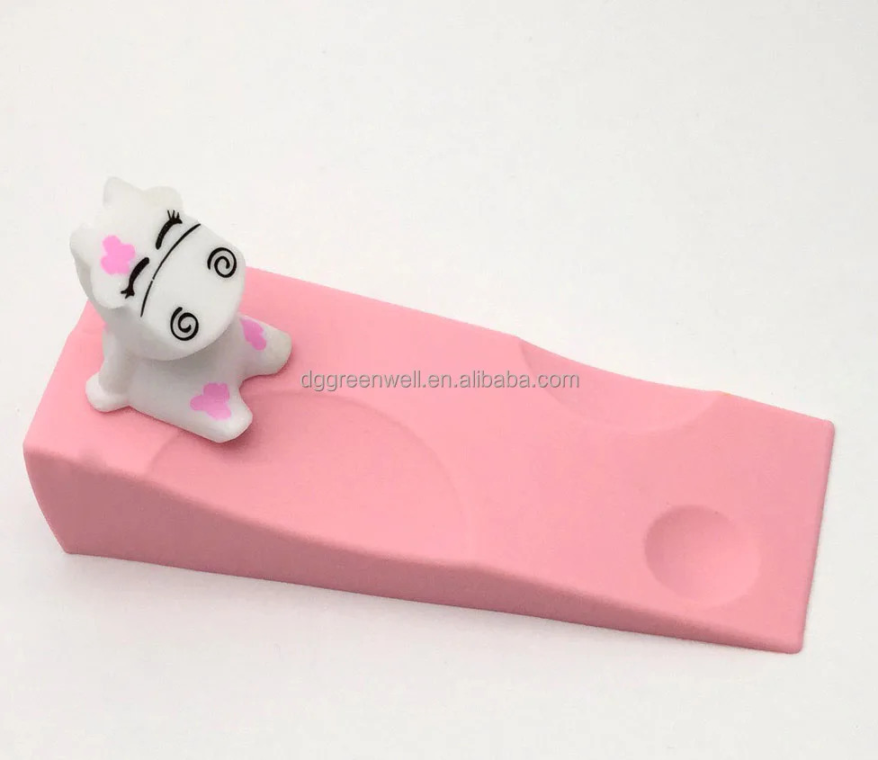 Симпатичный силиконовый ограничитель удерживает двери открываются на любой поверхности, чтобы предотвратить закрытие дома и офиса