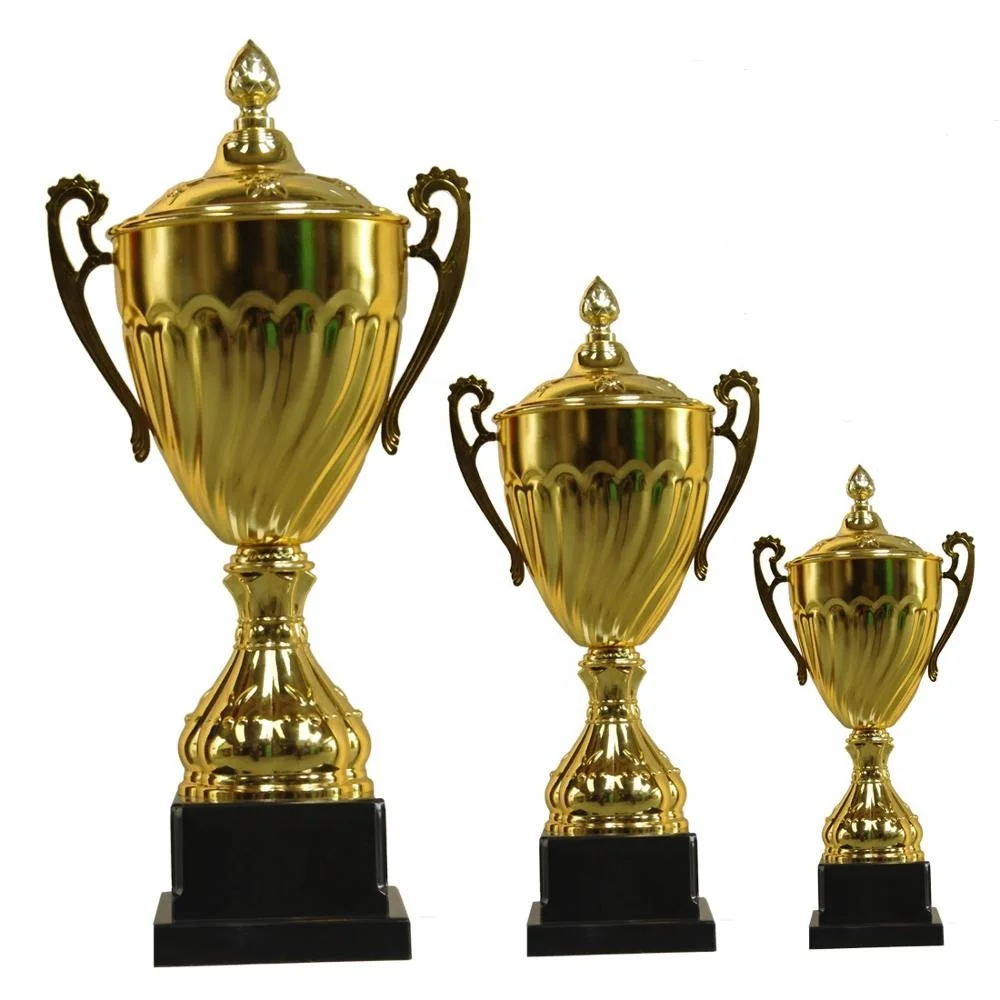 Gold Statues Metal Plate Trophy