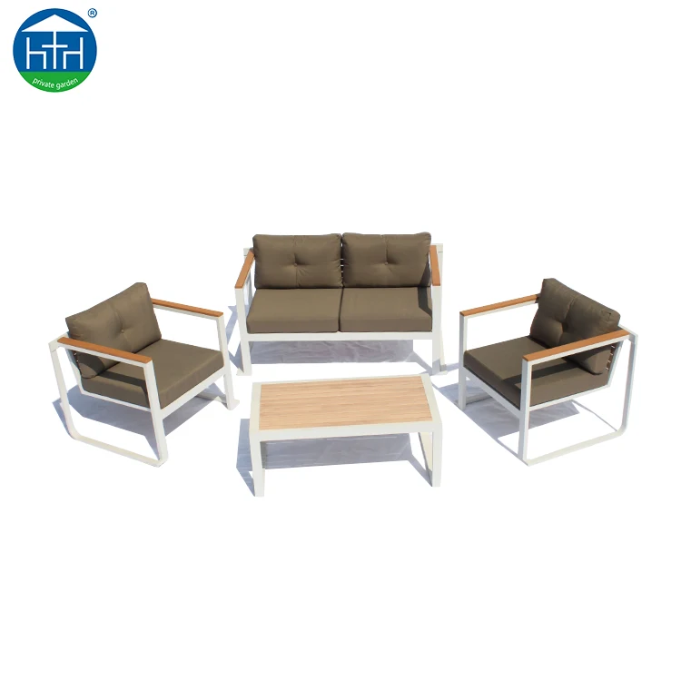 Modern Outdoor Patio Garden Furniture Manufacturing Plywood Aluminum Sofa