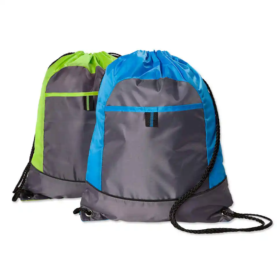 Wholesale waterproof nylon custom sport drawstring gym bag (1261760831)