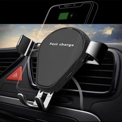 Car Gravity Bracket Wireless Charger, Put Down the Charge, Pick Up and Play Wireless Charging 7.5W Fast Charge