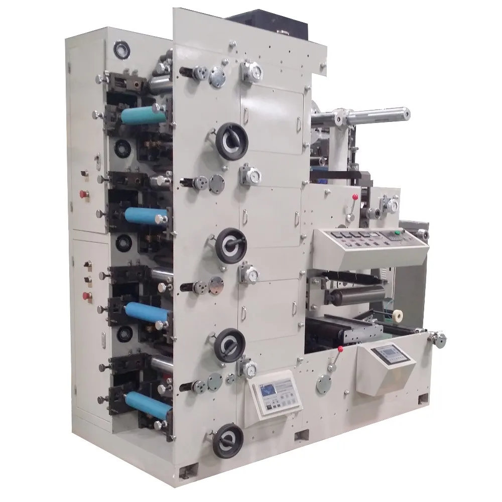 UV 320mm Flexographic Printer 1 2 3 4 5  color printing machine label paper logo