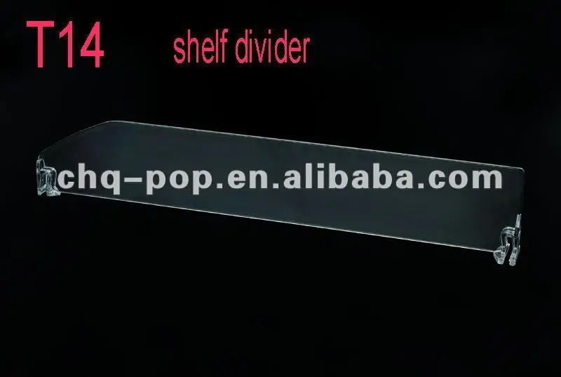 adjustable shelf divider push system/shelf pusher and dividers