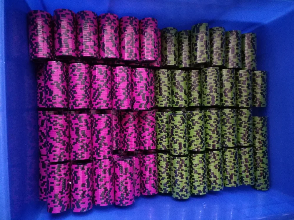 poker set 300 with PU LEATHER CASE