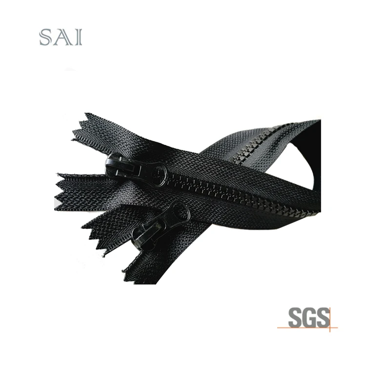 10# two way Bottom to bottom Factory sale  Plastic Zipper