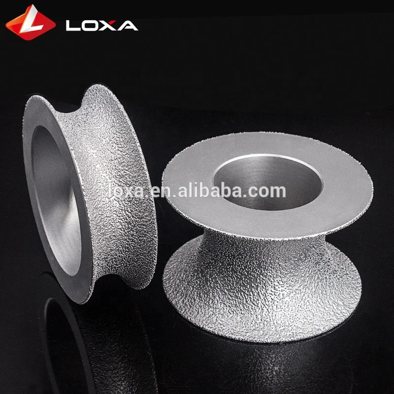 Vacuum Brazed Diamond Convex Grinding Wheel 74mmx30MM Diamond Disc Grinding On Marble, Granite
