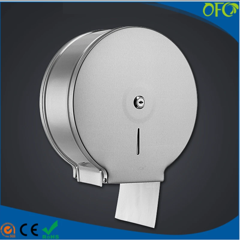 Stainless steel storager lock jumbo roll toilet tissue dispenser toilet paper dispenser