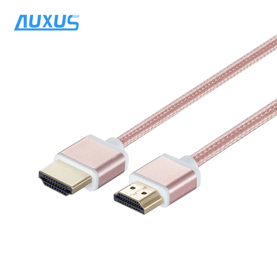  Ультра золотой тонкий HDMI кабель с очень маленькой головкой и тонким проводом/тонким проводом для крошечных