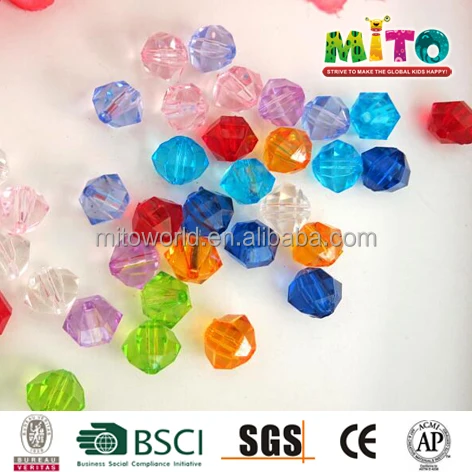 Kids educational toys wholesale colorful plastic beads