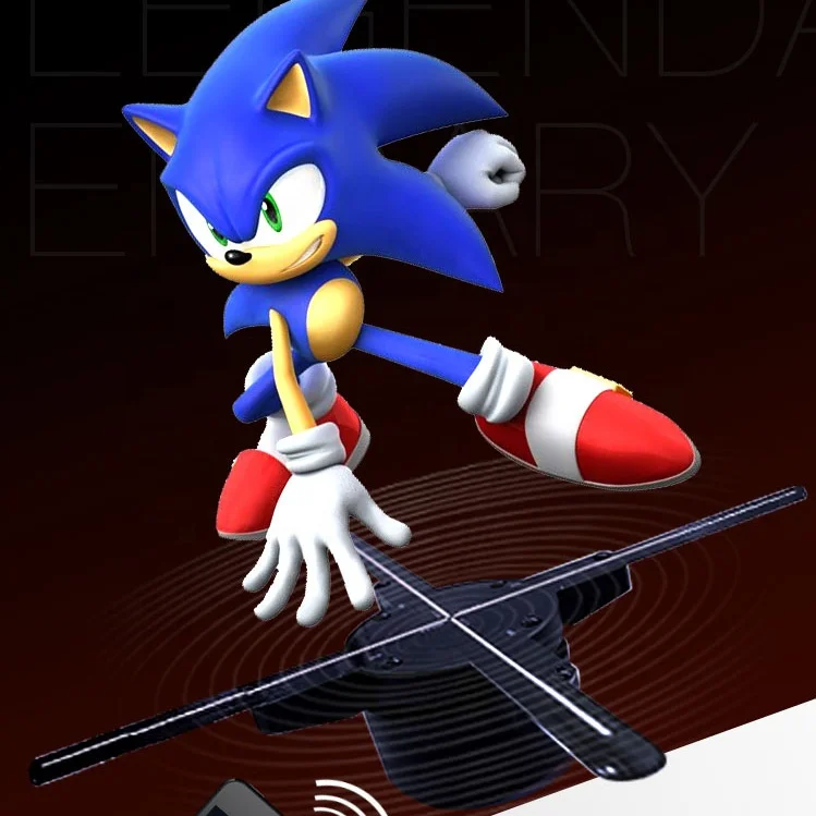 
50CM LED 3D Hologram Projector Fan Holographic Advertising Display Player by WiFi connected 