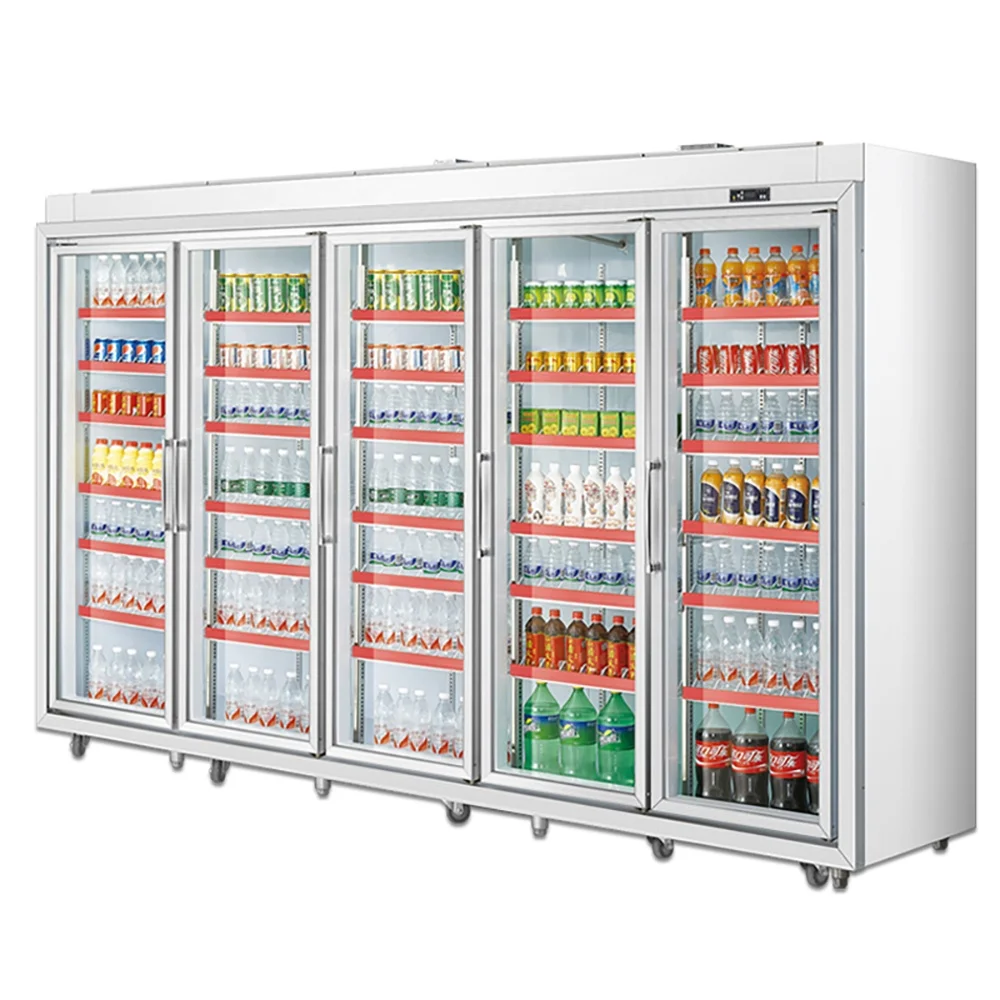 
Jiacheng convenience store beverage cooler, cold drink refrigerator, glass door display fridge 