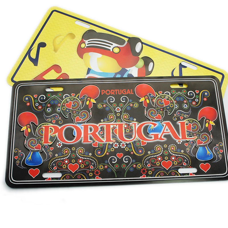 custom decorative motorcycle/car license plate accessories european usa car number blank