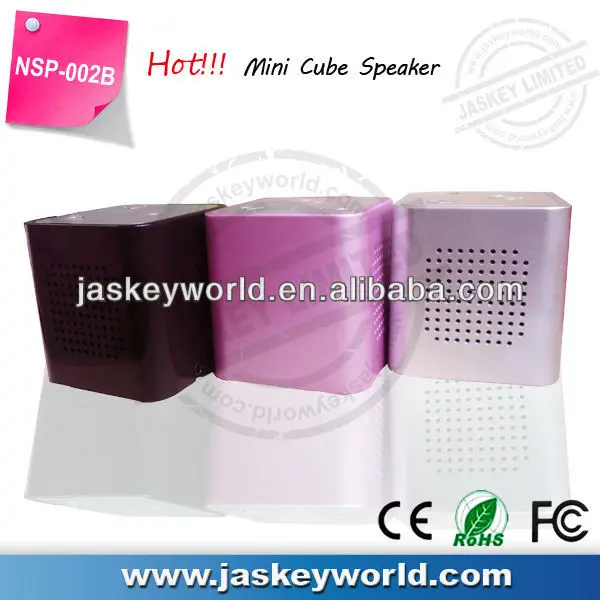 portable cube best selling rotary mini usb speaker