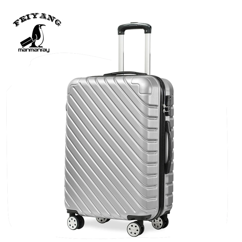
OEM Business Black Carry-On PCS 20 24 28 Inch PP Trolley Luggage travel suitcase airport lightest travel trolley luggage 