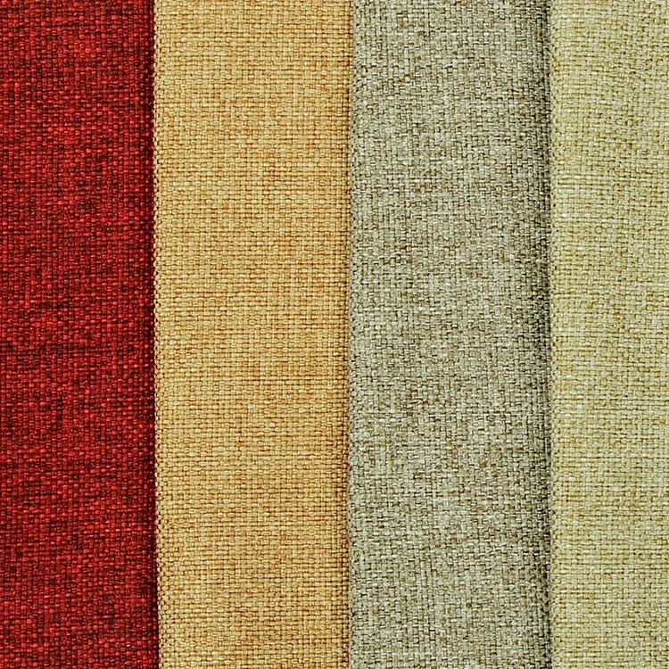 Custom digital printed 100% polyester linen look fabric