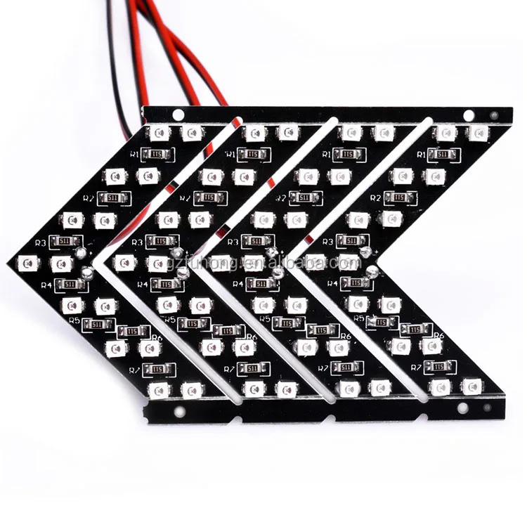 
Car styling 14 SMD LED Arrow Panel Light Car Side Mirror Turn Signal Car Rear View Mirror Indicator Light 