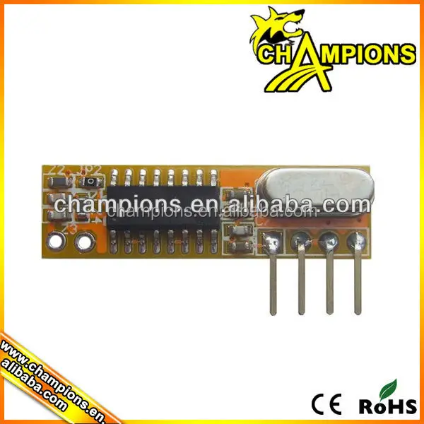 Обучение код 433 мГц рф беспроводной модуль приемника AG-RXB12