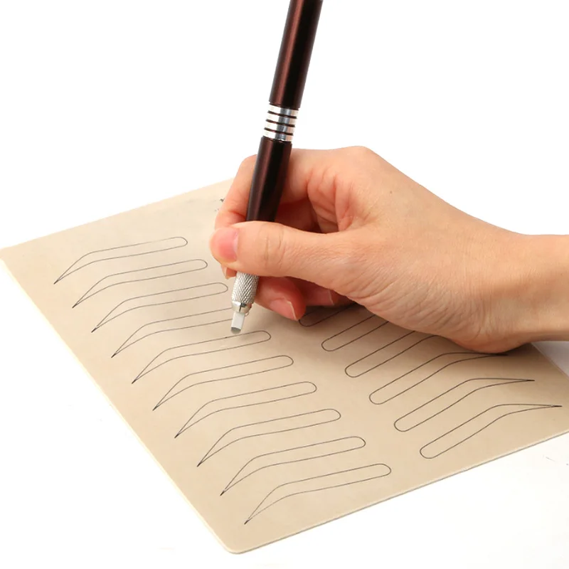 OEM service Silicon Tattoo Practice Skin microblading with eyebrow permanent makeup