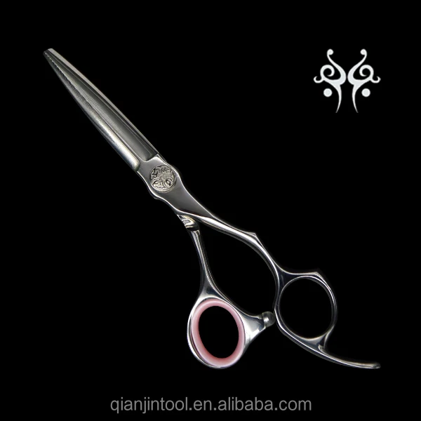 GU-575G JC158 High quality damascus layer steel hair cutting scissors with beautiful finger