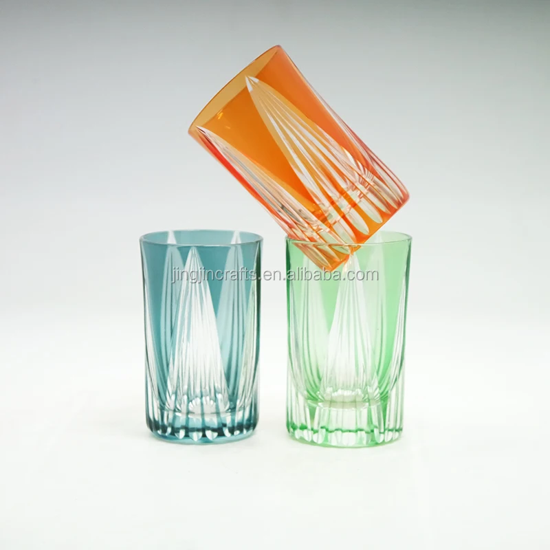 Colored glass cup 70ml Japanese glass wine cup sake cup
