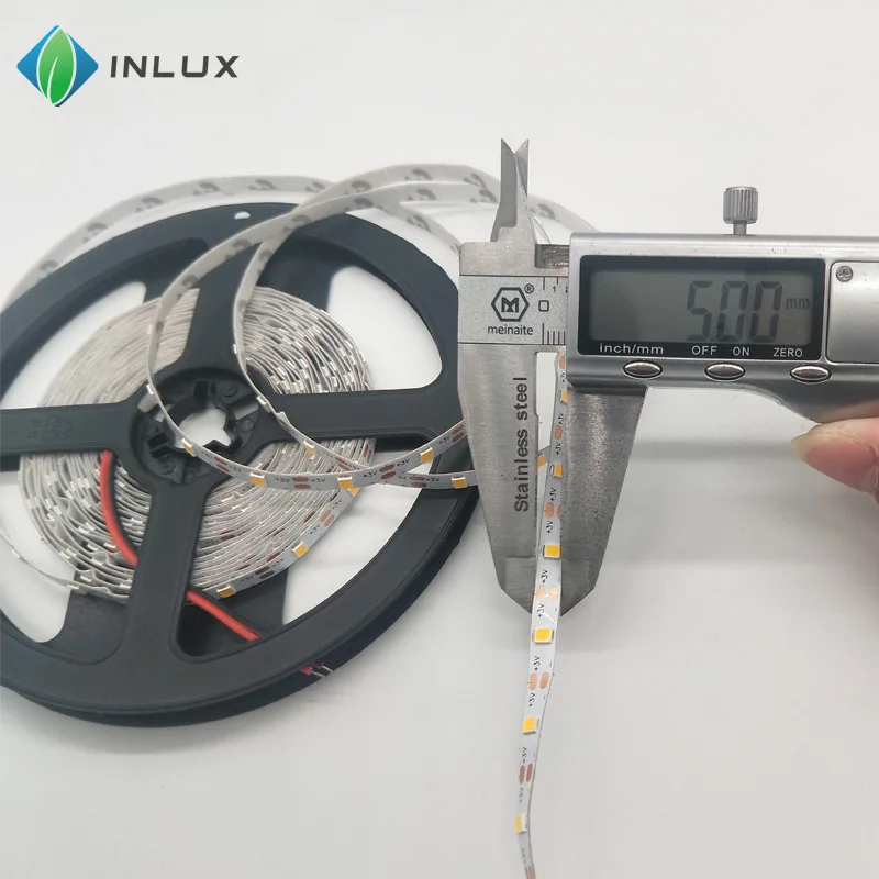 DC 3V smd 2835 60leds warm white cool white 5mm width strip led tv rechargeable battery operated high brightness 3V led strip