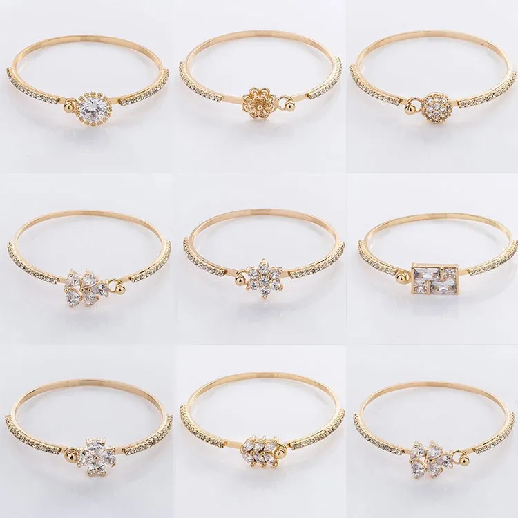 18k 24k new gold bracelet designs woman