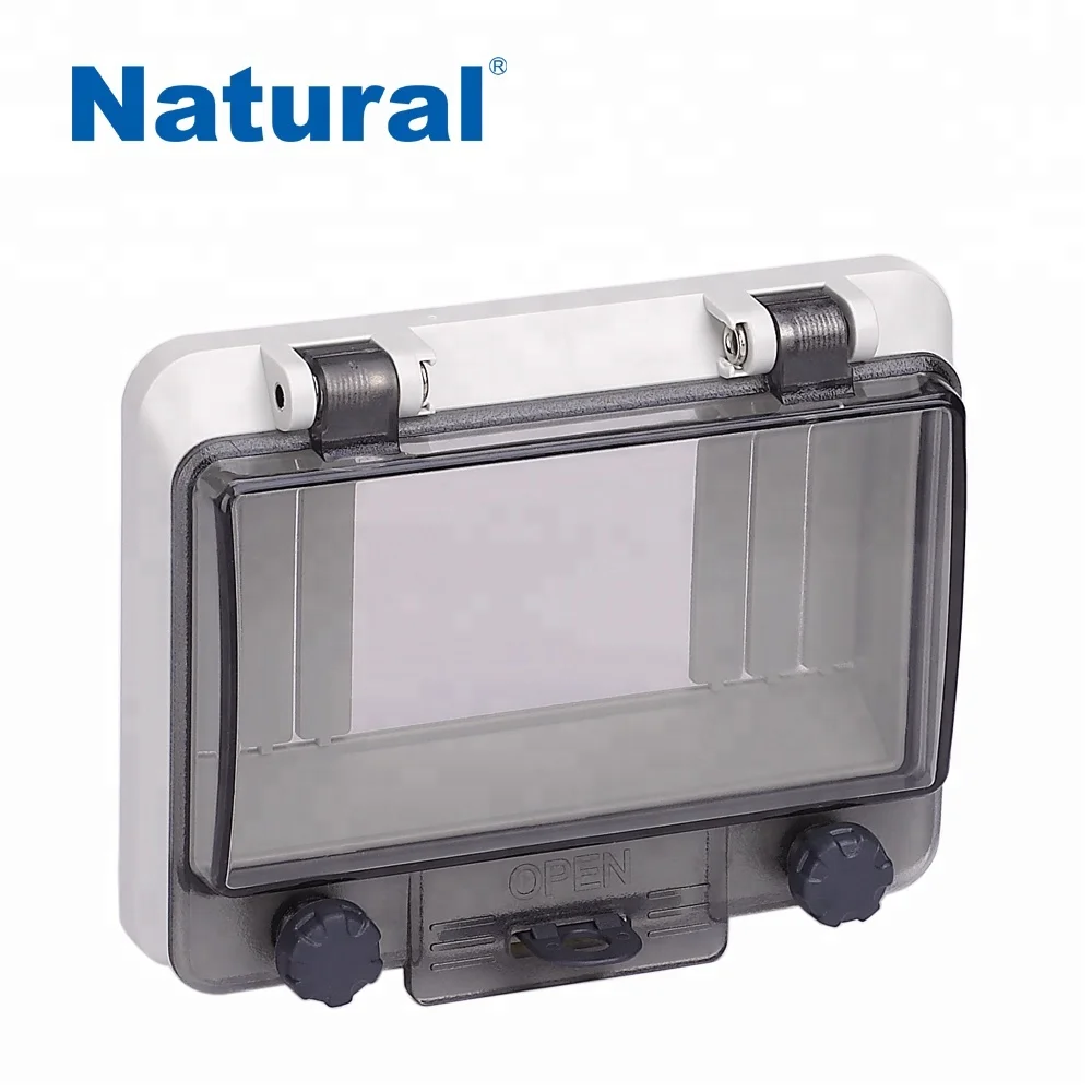 Natural IP67 circuit breaker transparent contact protection window hood cover