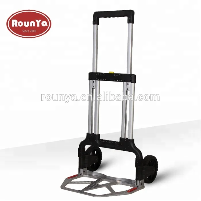 
Folding hand truck aluminum portable folding hand cart 154 lbs capacity handy dolly cart ideal for home, auto, office,travel use 