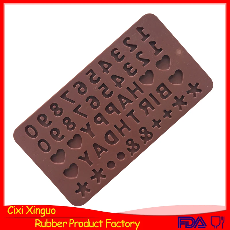 023 free sample happy birthday and number letter shape silicon chocolate moulds, silicon resin mold, silicon front mold
