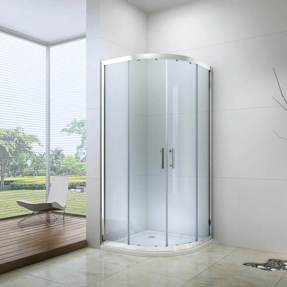 EX-503 High Quality Chrome 6mm glass classic shower Enclosure